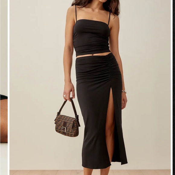 Reformation Dunn two piece black size medium - Picture 1 of 6